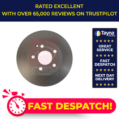 2x Brake Discs Pair Vented fits MERCEDES C250 2.2D Front 2008 on 295mm Set New