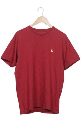 Carhartt T-Shirt Herren Oberteil Shirt Sportshirt Gr. M Baumwolle Rot #dae3dd6