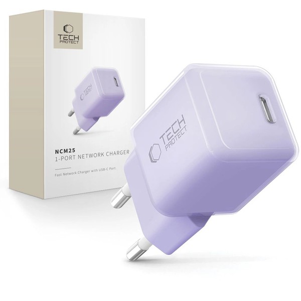 Tech-Protect NCM25 USB-C PD 25W WandladegeräT FüR Schnelle Smartphones-image