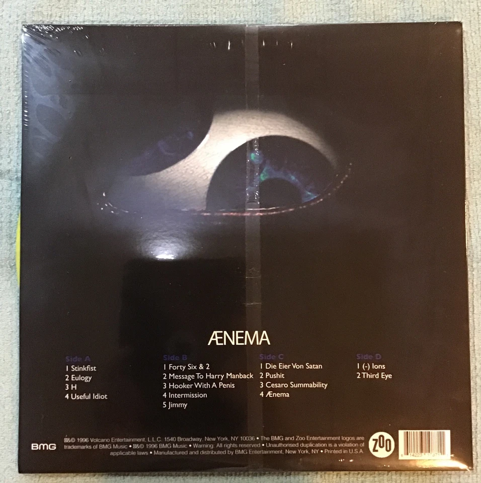 Tool "Aenima" Yellow Vinyl Double LP 2024 Zoo BMG Records NEW & Sealed! - Image 2 of 3