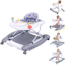 5 in 1 Foldable Baby Walker, Activity Baby Walker-Baby Bouncer, Rocker, Activity