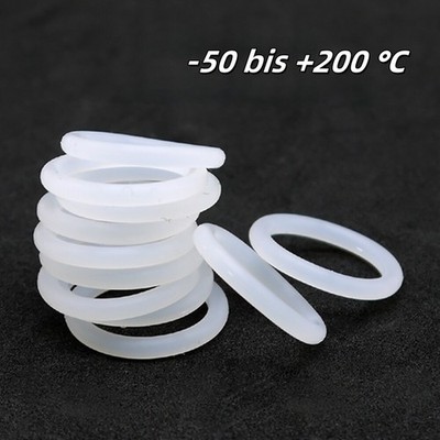 O-Ring Ø 5mm - 50 mm Schnurstärke 1 mm DIN3771 Silikon Dichtring Oring Nullring