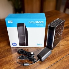 Western Digital 16TB WD Easystore External Hard Drive, USB - Tested Good