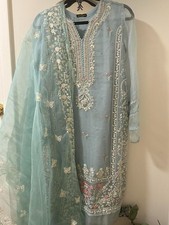 Size Small 2-piece agha Noor Light Blue Set