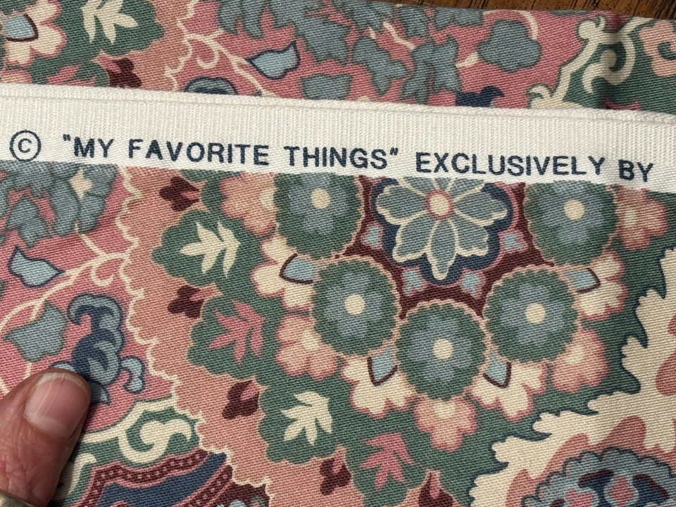 Floral My Favorite Things  Waverly Fabric Vtg Pink Southern Charm 31x54" - Image 2 of 4