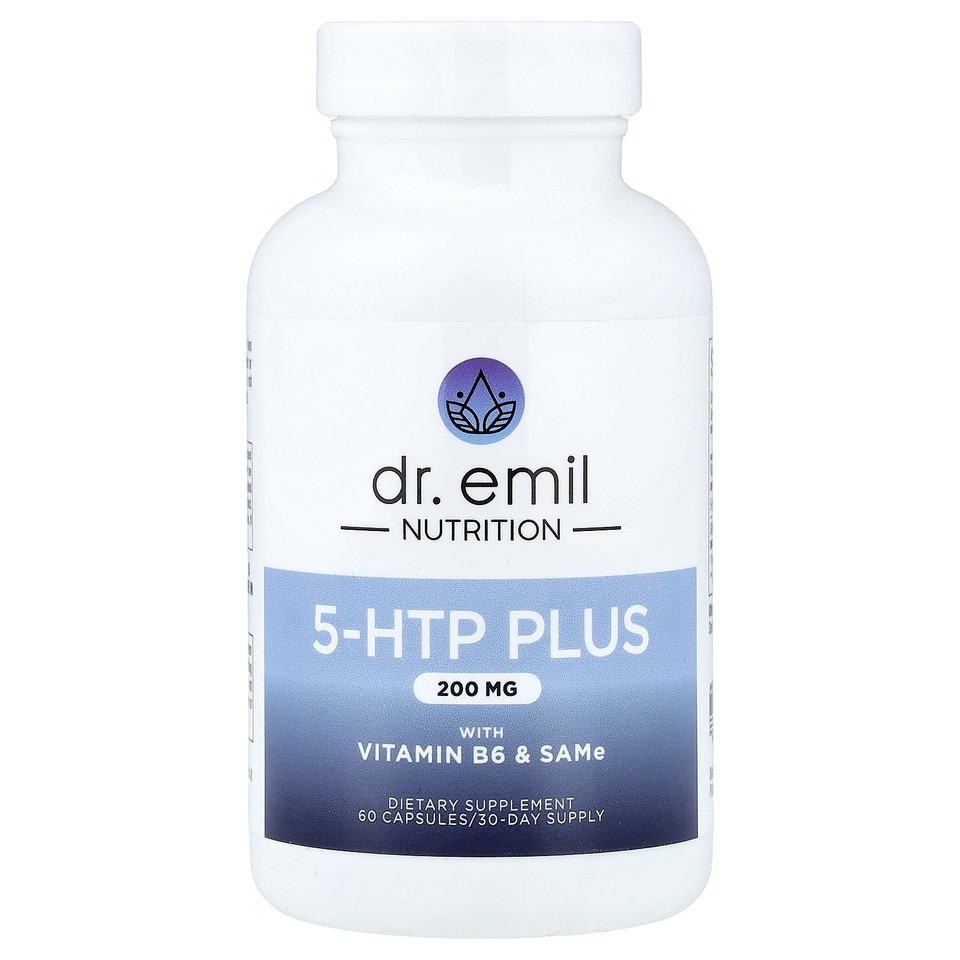 5-HTP Plus with Vitamin B6 & SAMe, 60 Capsules