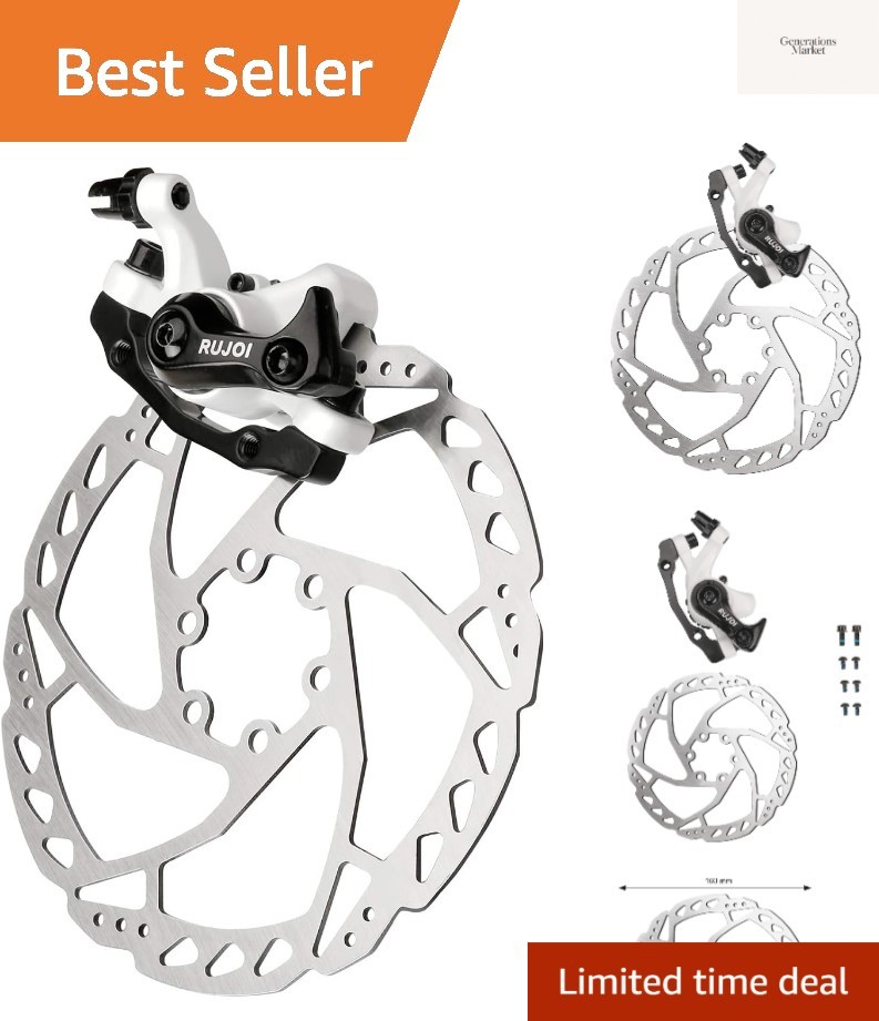 Disc Brake Kit, Aluminum Front And Rear Caliper, 160mm Rotor, Mechanic T...
