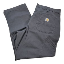 Carhartt Rugged Flex Relaxed Fit Canvas Pants 102291-039 Mens Size 40x30 Gray