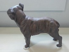 Hand Crafted Brindle Staffordshire Bull Terrier Dog Statue. Memorial Statue