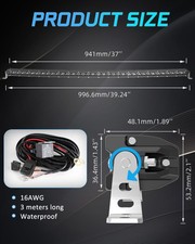 Curved 202632384450 Slim Single Row Led Light Bar Off Road Driving Suv Atv Curved 202632384450 Slim Single Row Led Light Bar Off Road Driving Suv Atv