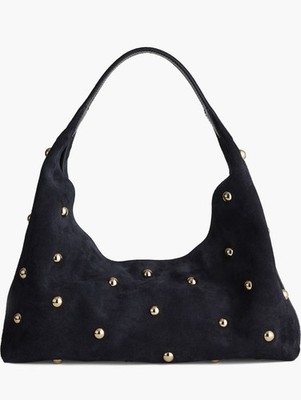 Madewell The Mylie Studded Suede Shoulder Bag | eBay