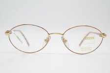 Vintage Eyeglasses Zeiss 6605-4400 Gold Multicolored Oval Frame