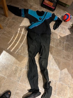 dui drysuit TRI LAM new seals SCUBA, w pee valve SIZE XL