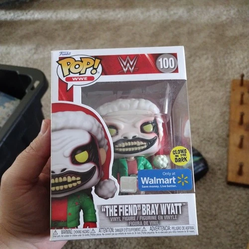 Funko Pop! WWE  100 "The Fiend" Bray Wyatt Walmart Christmas Santa Exclusive