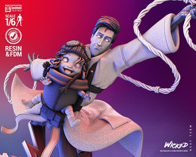 Peter Parker and Mayday, 1/4-1/24, Sculpture, Figur, Unbemalt, 3D-Druck, Wicked
