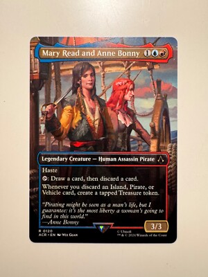 Magic MTG   Mary Read and Anne Bonny (Borderless)   ACR 120   R   ENG   MINT
