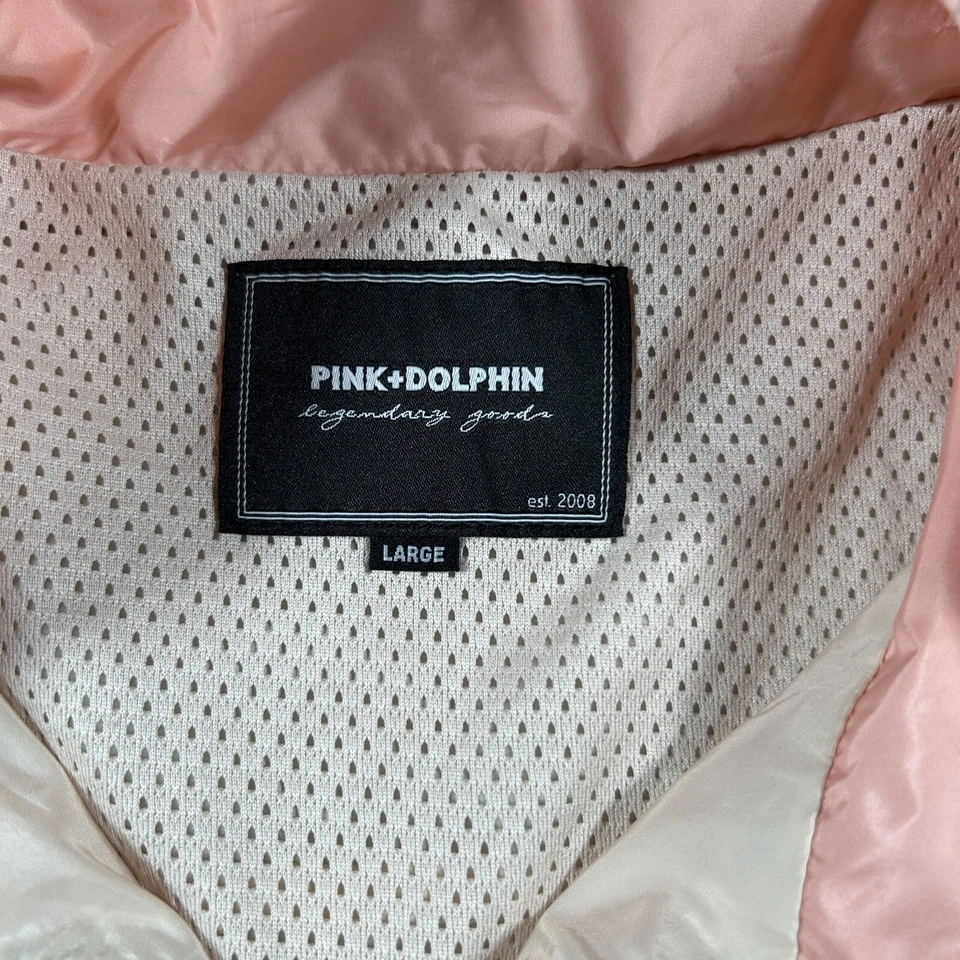 Pink Dolphin X Limited Brooks Heritage Windbreaker Jacket Men Large Full Zip - Image 3 of 4