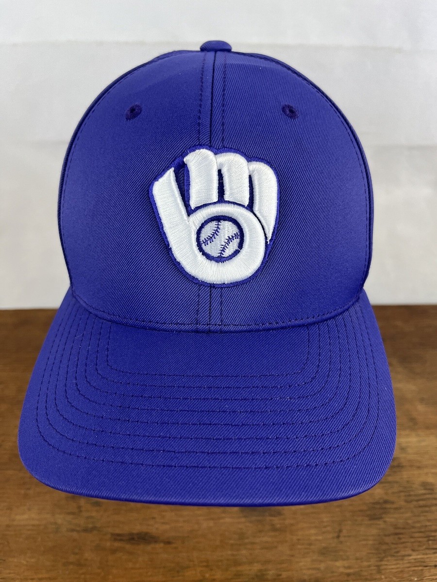 MLB Milwaukee Brewers Stretch Fit Baseball Cap Hat