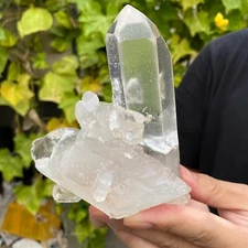 700g Natural White Clear Quartz Crystal Cluster Raw Healing Specimen