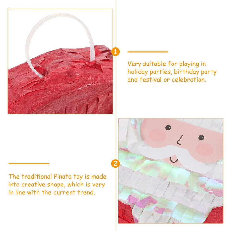 Extra Large Pinata Santa Shaped Pinata Pinata Christmas Decoration eBay