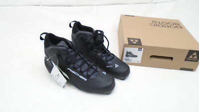 FISCHER XC SPORT NORDIC SKI BOOT MENS SIZE US 12.5 (EU 47) BLACK/WHITE S23520