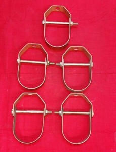 ANVIL ADJUSTABLE CLEVIS HANGER, ACT65K, 2" PIPE SIZE, COPPER PLATED, *LOT OF 5*