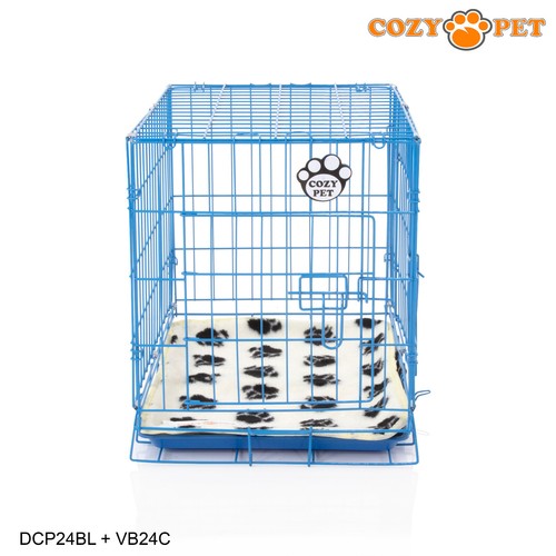 Dog Cage Blue Pink Cozy Pet Puppy Crates Cat Carrier Crate 5 Sizes S M L XL XXL - Picture 38 of 264