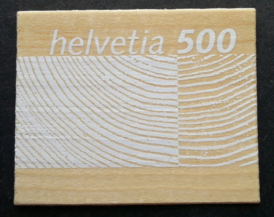 Switzerland - "TIMBER ~ SWISS WOOD INDUSTRY" Special Wooden Stamp 2004 - Image 3 of 4