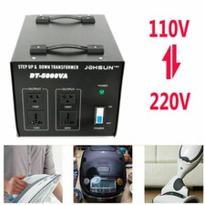 5000W/8000W Heavy Duty Voltage Transformer Step Up/Down 110V to 220V Converter