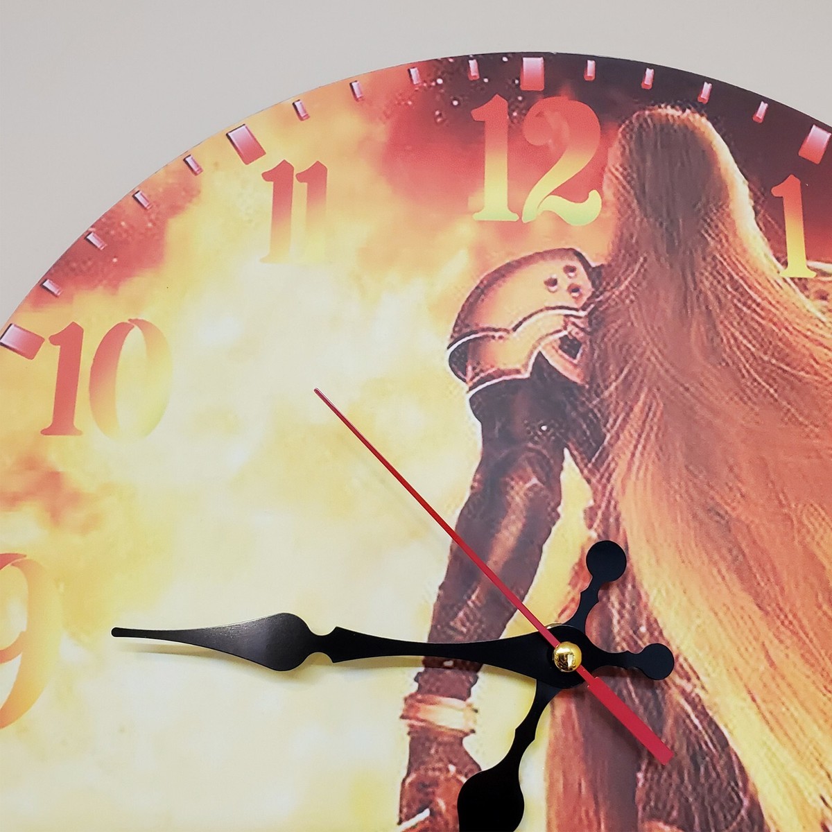 Final Fantasy Sephiroth wall clock 12x12 inches custom game room