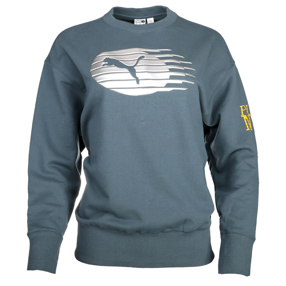 Женская толстовка с длинным рукавом и круглым вырезом Puma Nyc, серая 62944325