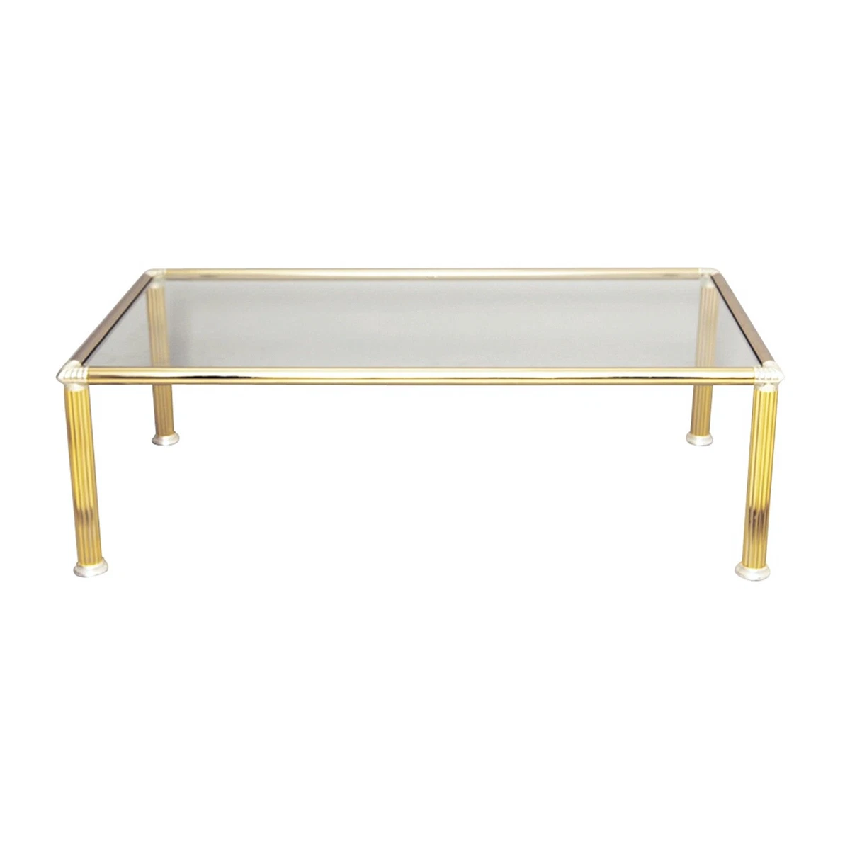 Modern brass sale coffee table