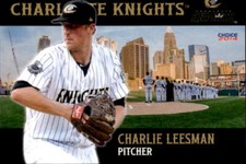 2014 Charlotte Knights Choice #12 Charlie Leesman Cincinnati Ohio Baseball Card