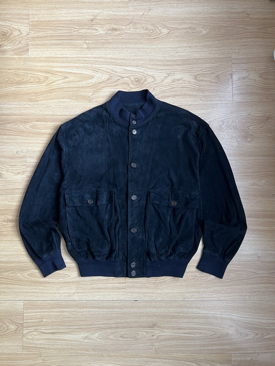 Ruffo Research By RAF Simons Mens Suede And Leather Jacket