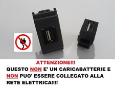 vimar idea presa USB 2.0 F/F compatibile per vimar idea nero coupler