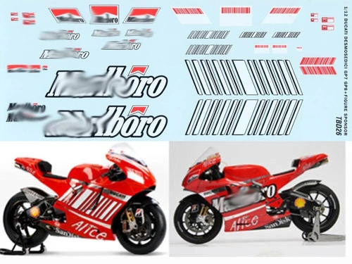 1/12 Decals for Ducati GP7 GP8 STONER 2007 2008 TBD26