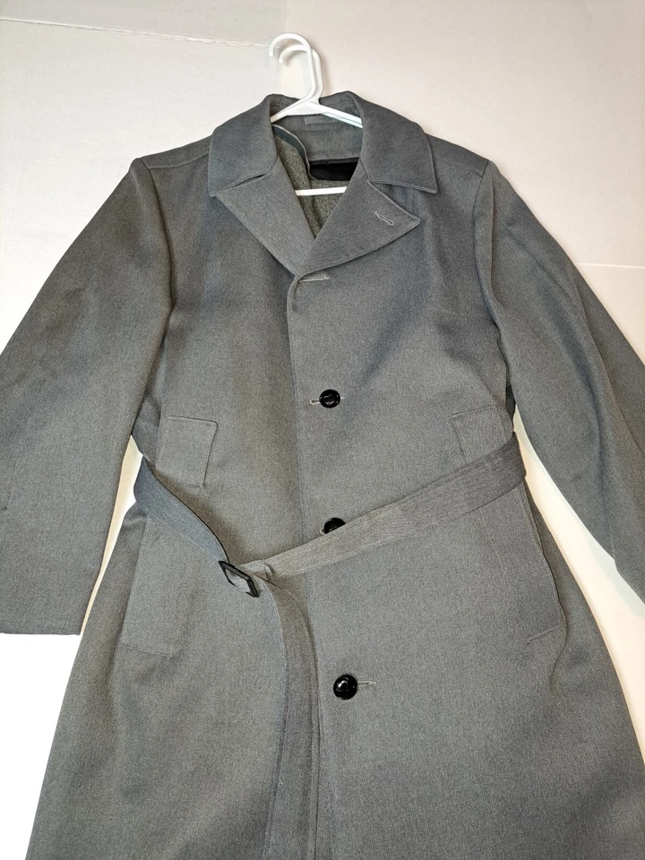 复古男式 TRENCH 外套 Woodmere Richman Bros. 1970 年代全新状况 42 Reg — 第 3/4 张图片