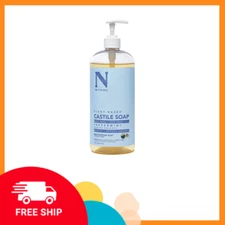 Dr. Natural Castile Liquid Soap, Liquid Soap Body Wash, Peppermint, 32 oz 1 Pack