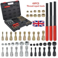 49Pcs/set Thread Repair Chaser Tool UNC UNF Metric Thread Restorer Kit