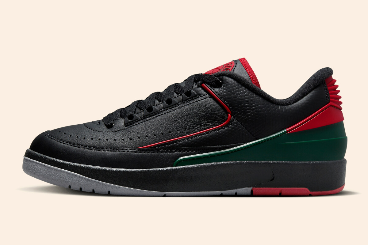 Nike Air Jordan 2 Retro Low Christmas Black Red Fir Green DV9956-006 sz 15 Mens