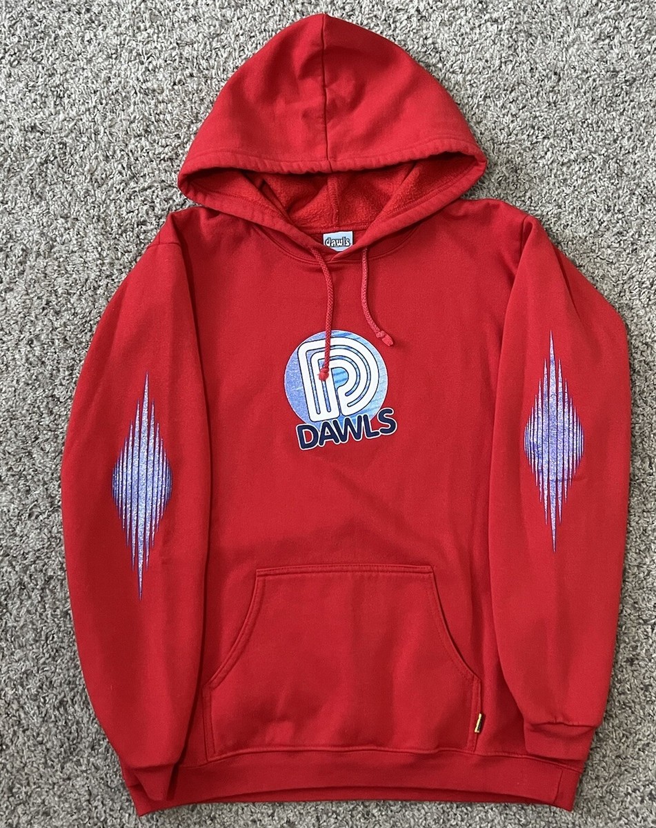Vintage DAWLS Clothing Hoodie Sweat Shirt Pullover Red Small