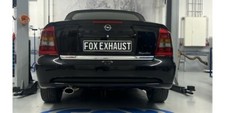FOX 70mm Sportauspuff Endschalldämpfer 1x115x85mm für Opel Astra G Coupe Turbo