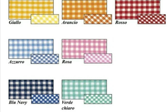 Grembiule ASILO/MATERNA bimba e bimbo! a quadretti in tanti colori MADE IN ITALY - Immagine 2 di 4