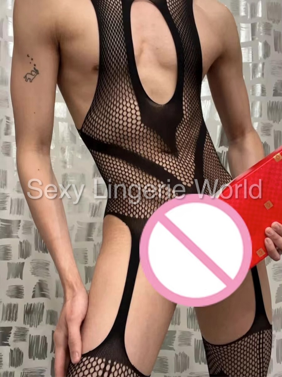 Men Body Tights Underwear Bodysuit Body stocking Sexy Lingerie Crossdress  Outfit