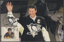 CANADA # 3031.4- LEGENDS of HOCKEY MARIO LEMIEUX on SUPERB MAXIMUM CARD