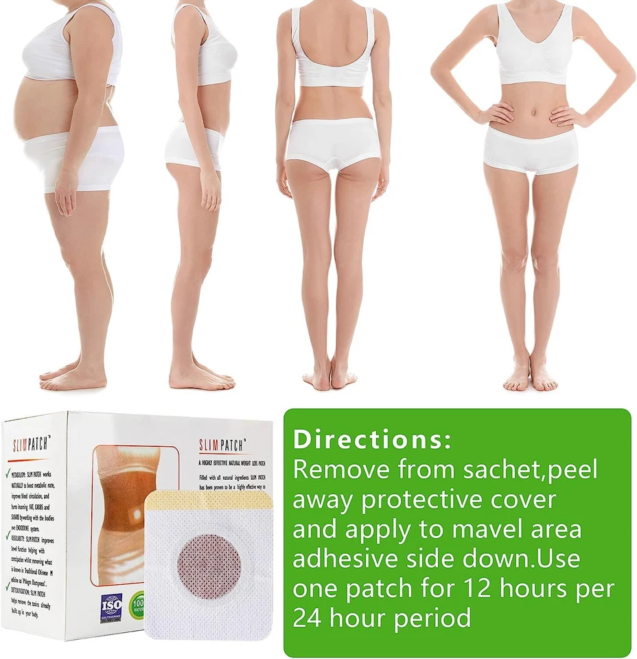 10/50/200 piezas parche delgado pérdida de peso adelgazante dietas almohadillas desintoxicación quemar grasa adhesivo Foto 4 de 4