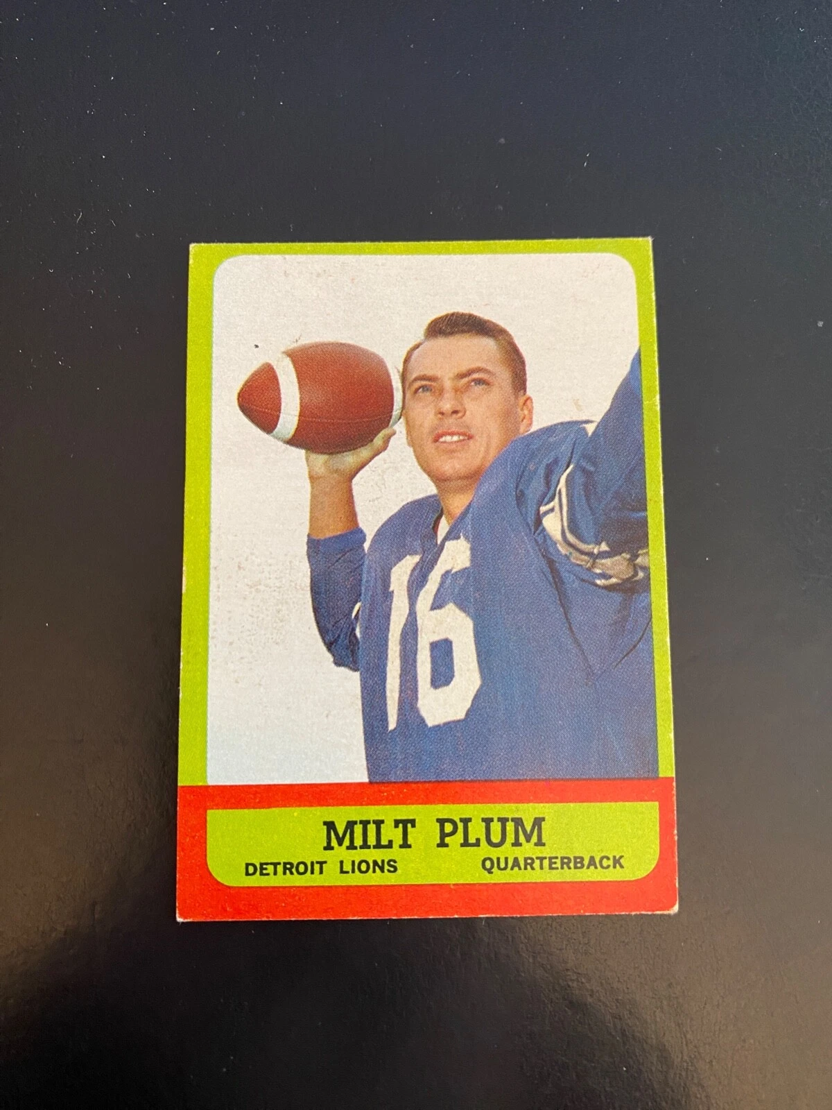 1963 TOPPS FOOTBALL #25 MILT PLUM!! $1 SHIPPING!!