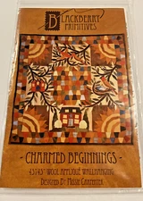 Gorgeous Blackberry Primitives Wool Applique Quilt Pattern Wall Hanging 2010