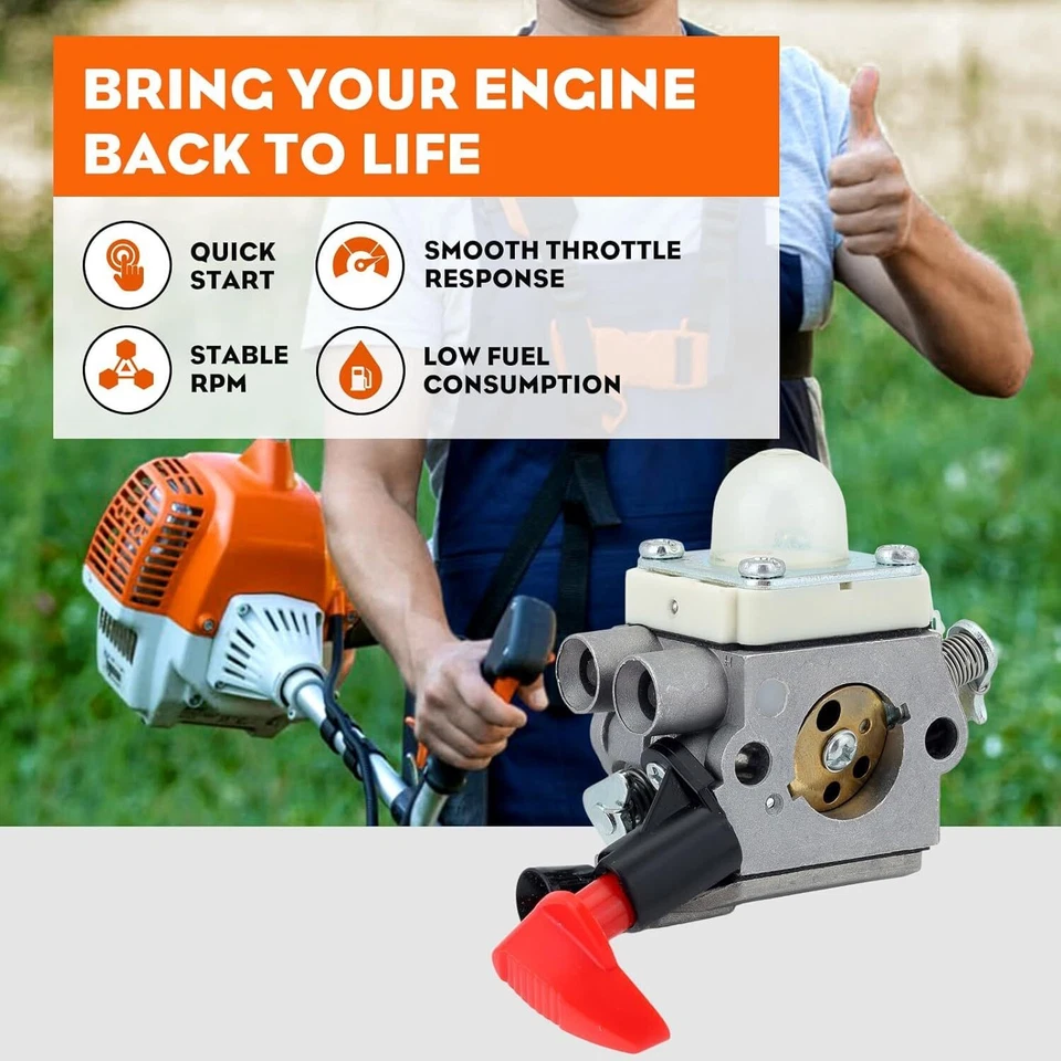 Carburador para Stihl FS56RC FS70C FS70R FS70RC Reemplazar 4144 120 0608 Foto 3 de 4