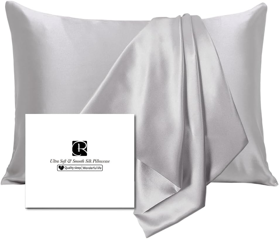 Ravmix Silk Pillowcase for Hair and Skin with Hidden Zipper, Both Sides 21Momme-image